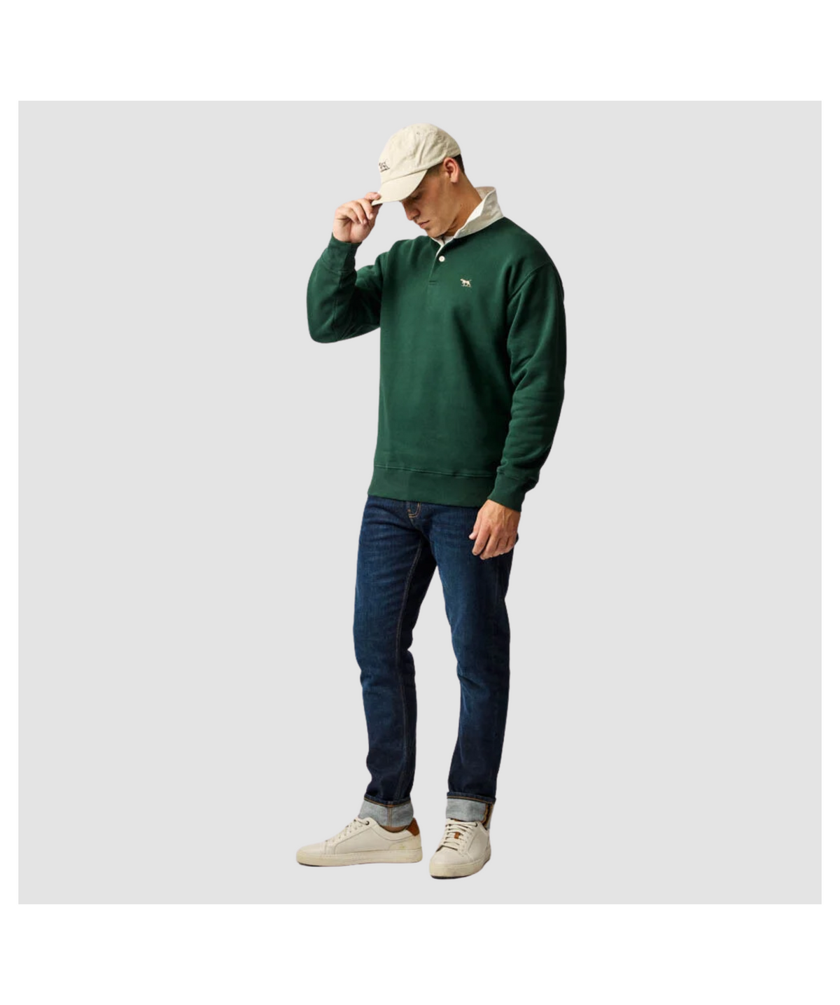 Rodd & Gunn Otago Rugby Shirt Sweat-Forest