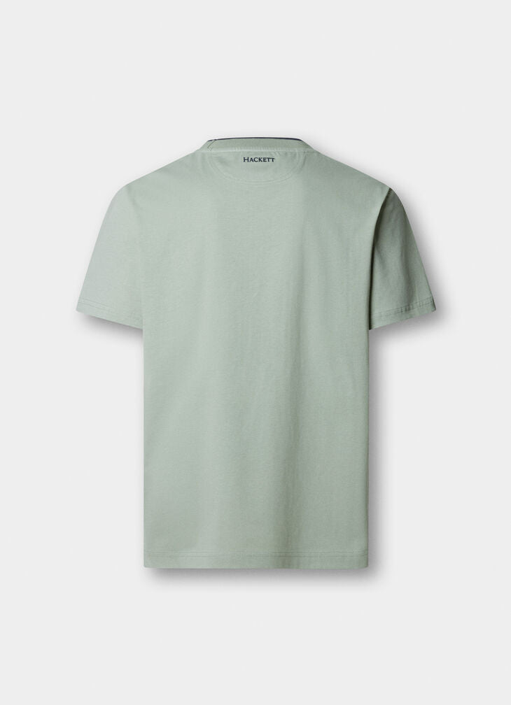 Hackett Heritage Classic Fit Number T-Shirt - Sage Green