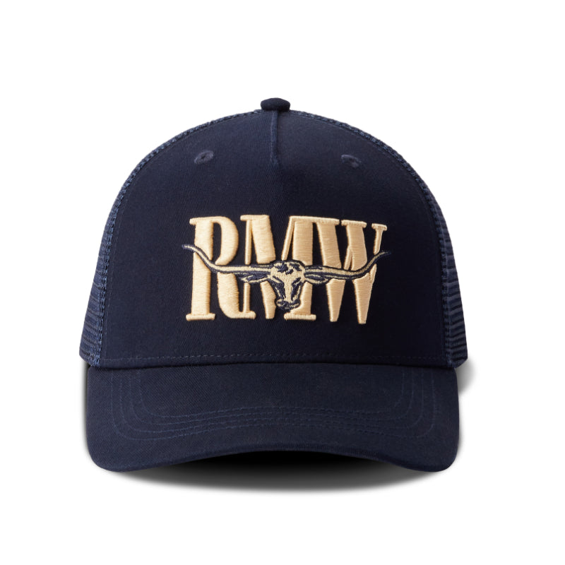 RM Williams Unisex Steershead Trucker Cap-Navy