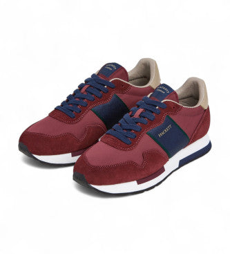 Hackett Keston Heritage Burgundy Trainer