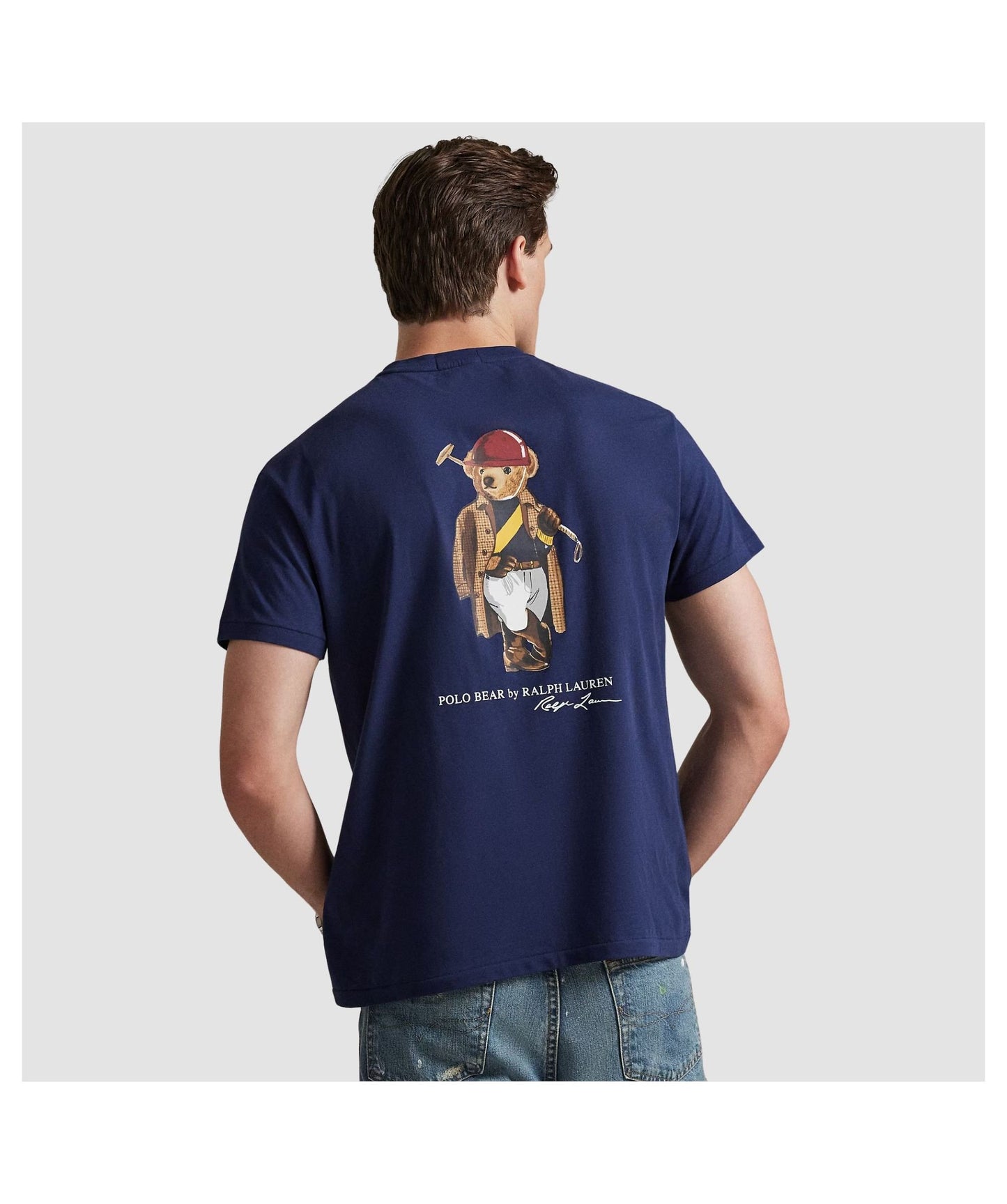 Polo Ralph Lauren Custom Slim Fit Polo Bear T-Shirt-Newport Navy