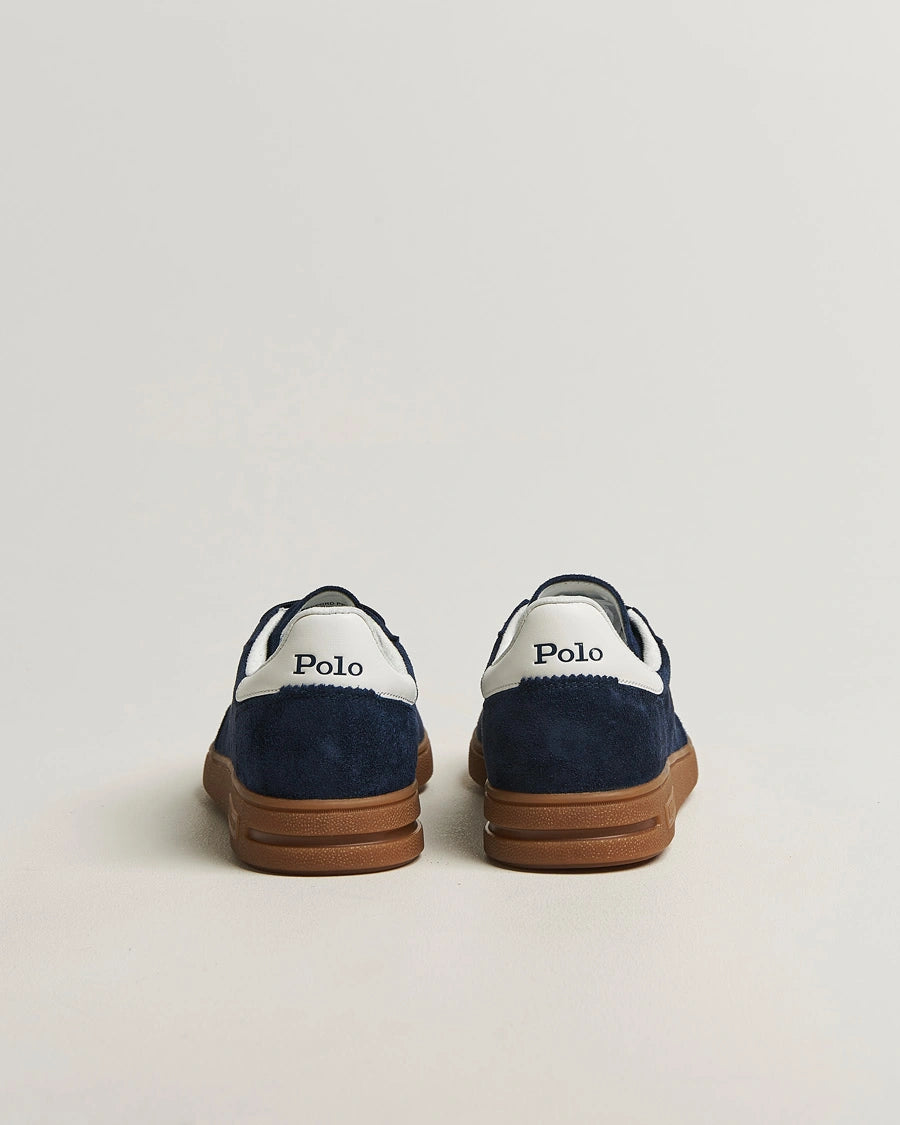 Polo Ralph Lauren Bedford Suede Trainers-Navy