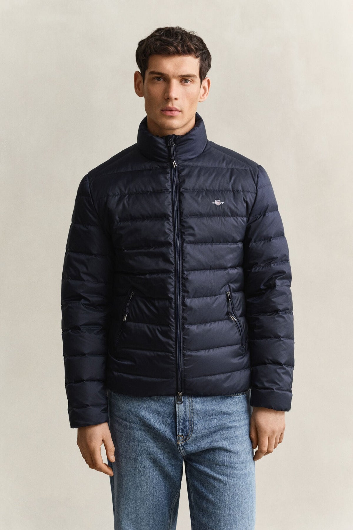 GANT Light Down Jacket-Evening Blue