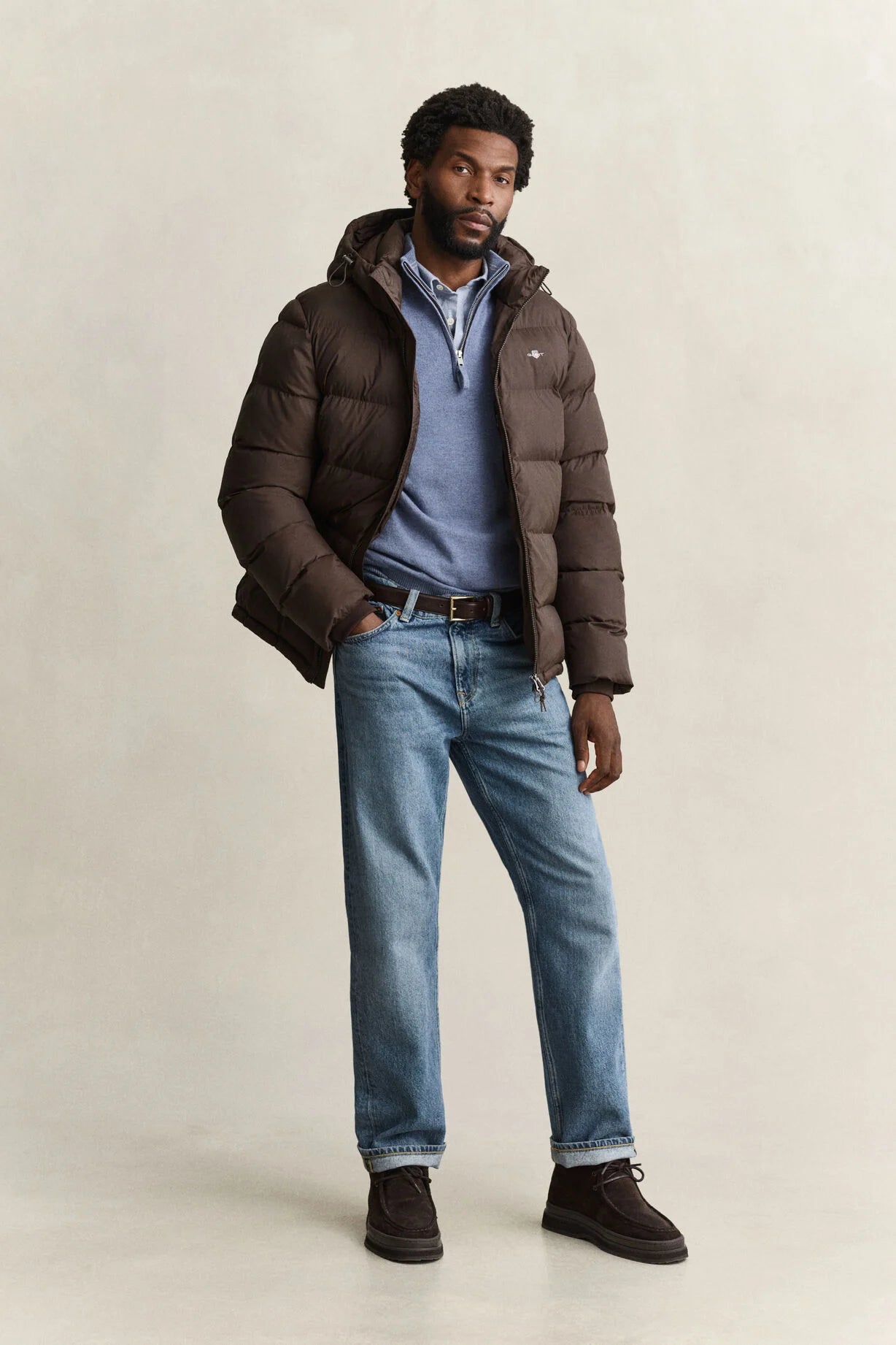 GANT Active Cloud Jacket-Brown