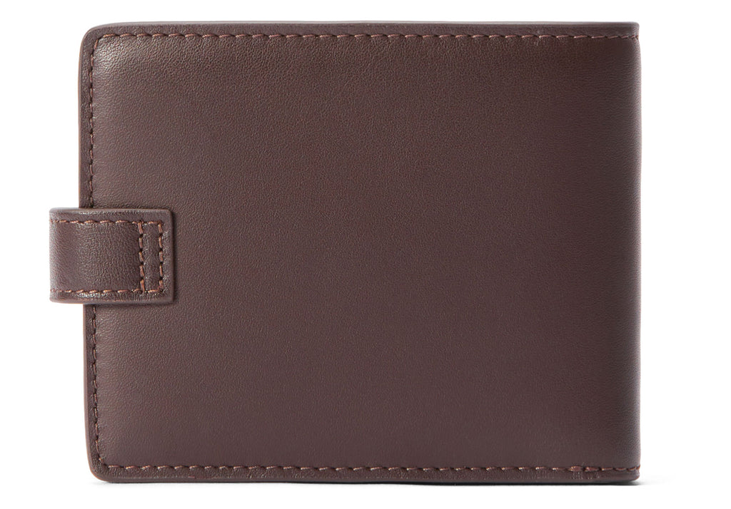 RM Williams Chestnut Leather Wallet with coin pocket & tab