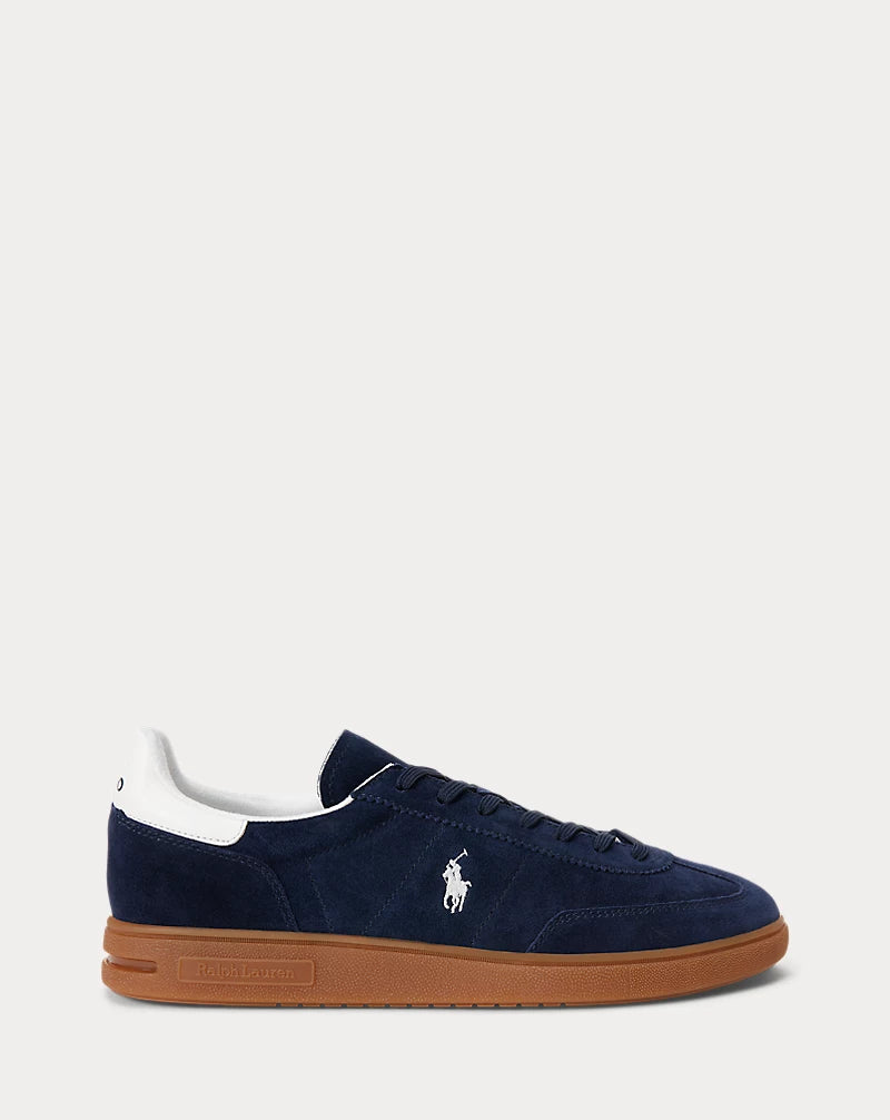 Polo Ralph Lauren Bedford Suede Trainers-Navy