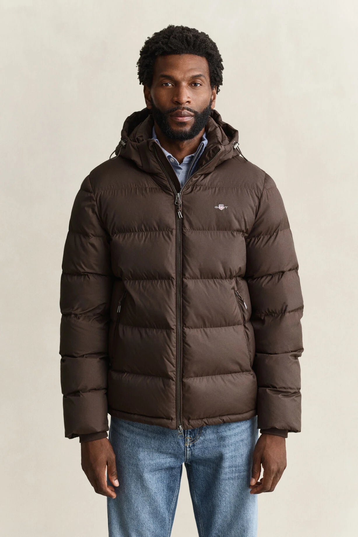 GANT Active Cloud Jacket-Brown