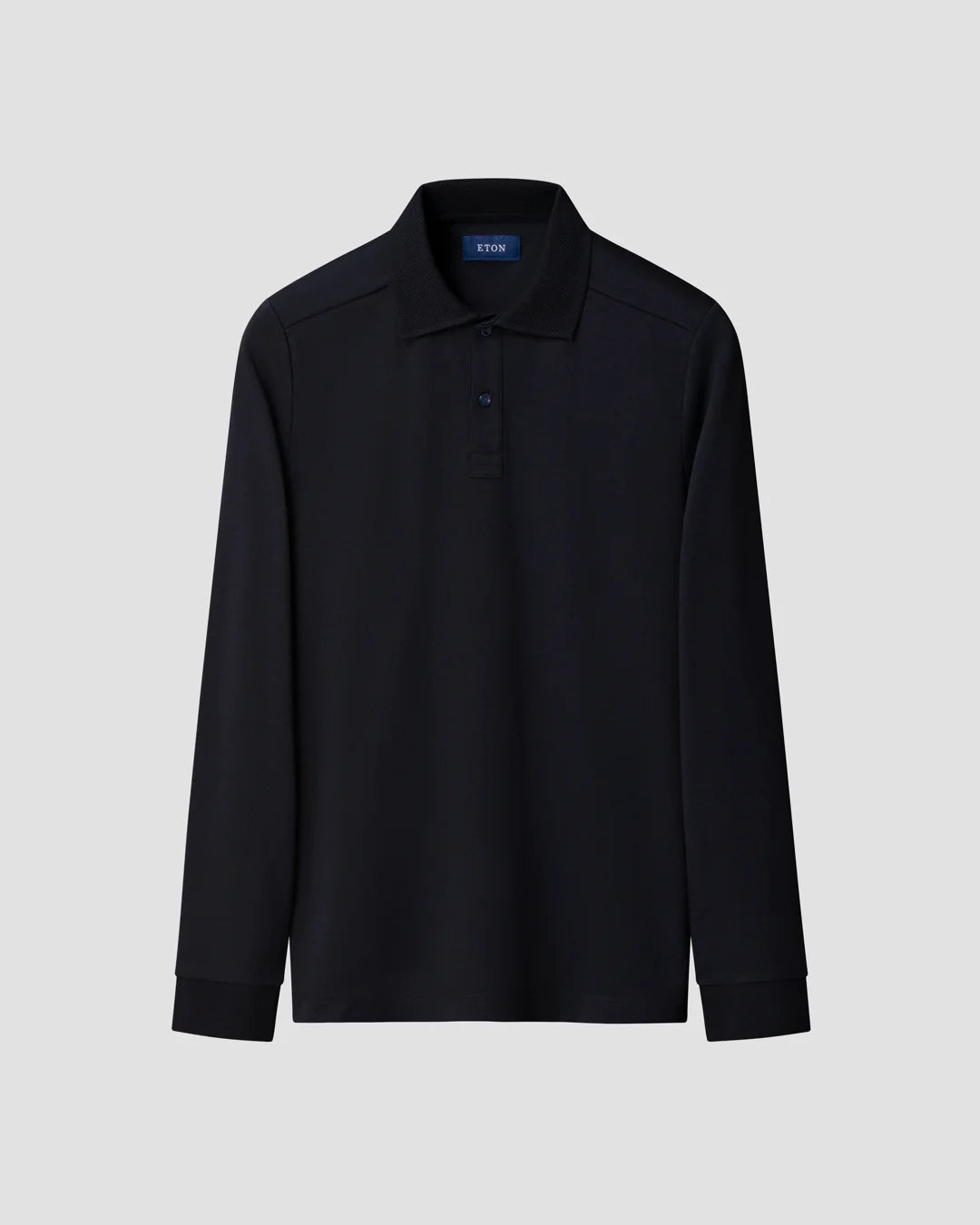 Eton Interlock Polo Shirt-Navy