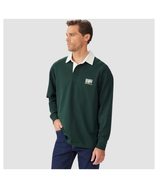 RM Williams Pine Classic Rugby Shirt