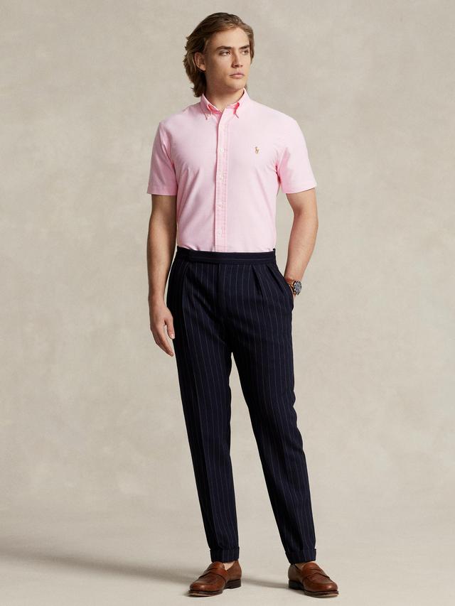 Polo Ralph Lauren Custom Fit SS Oxford Shirt-Pink