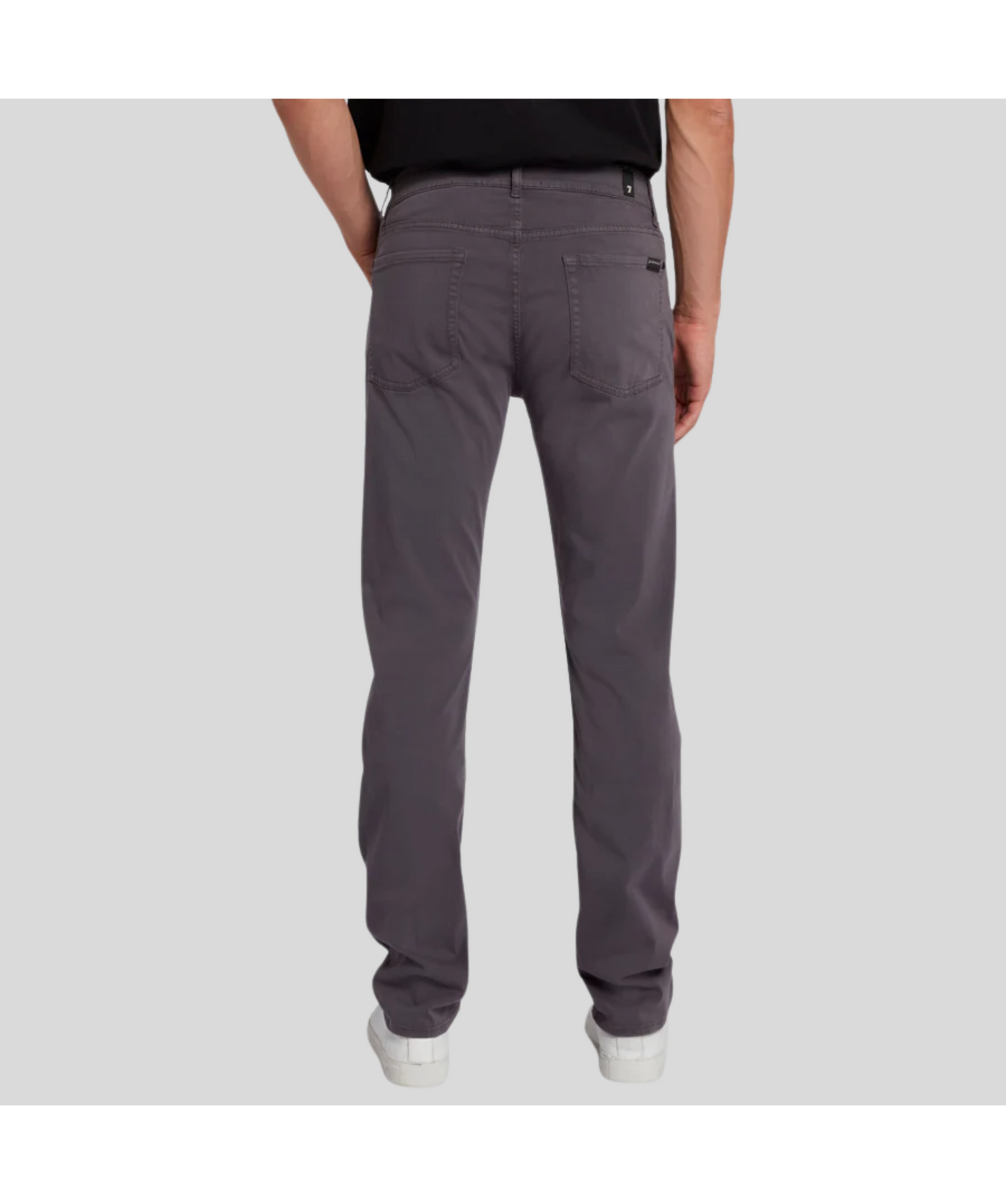 7 For All Mankind Luxe Performance Slimmy Stretch Sateen Gun Metal