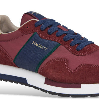 Hackett Keston Heritage Burgundy Trainer
