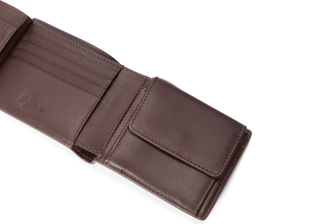 RM Williams Chestnut Leather Wallet with coin pocket & tab