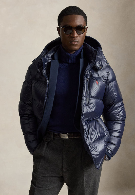 Polo Ralph Lauren-The Gorham Glossed Down Jacket-Navy