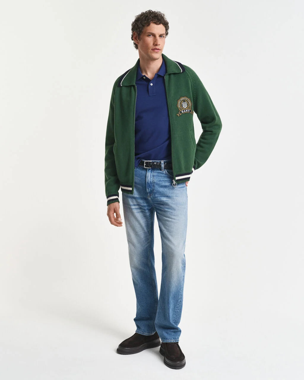 GANT Reg Fit Shield Pique Polo Shirt