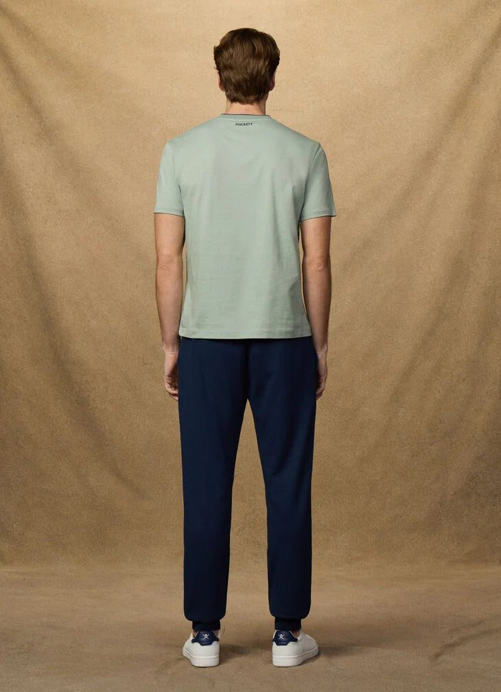 Hackett Heritage Classic Fit Number T-Shirt - Sage Green