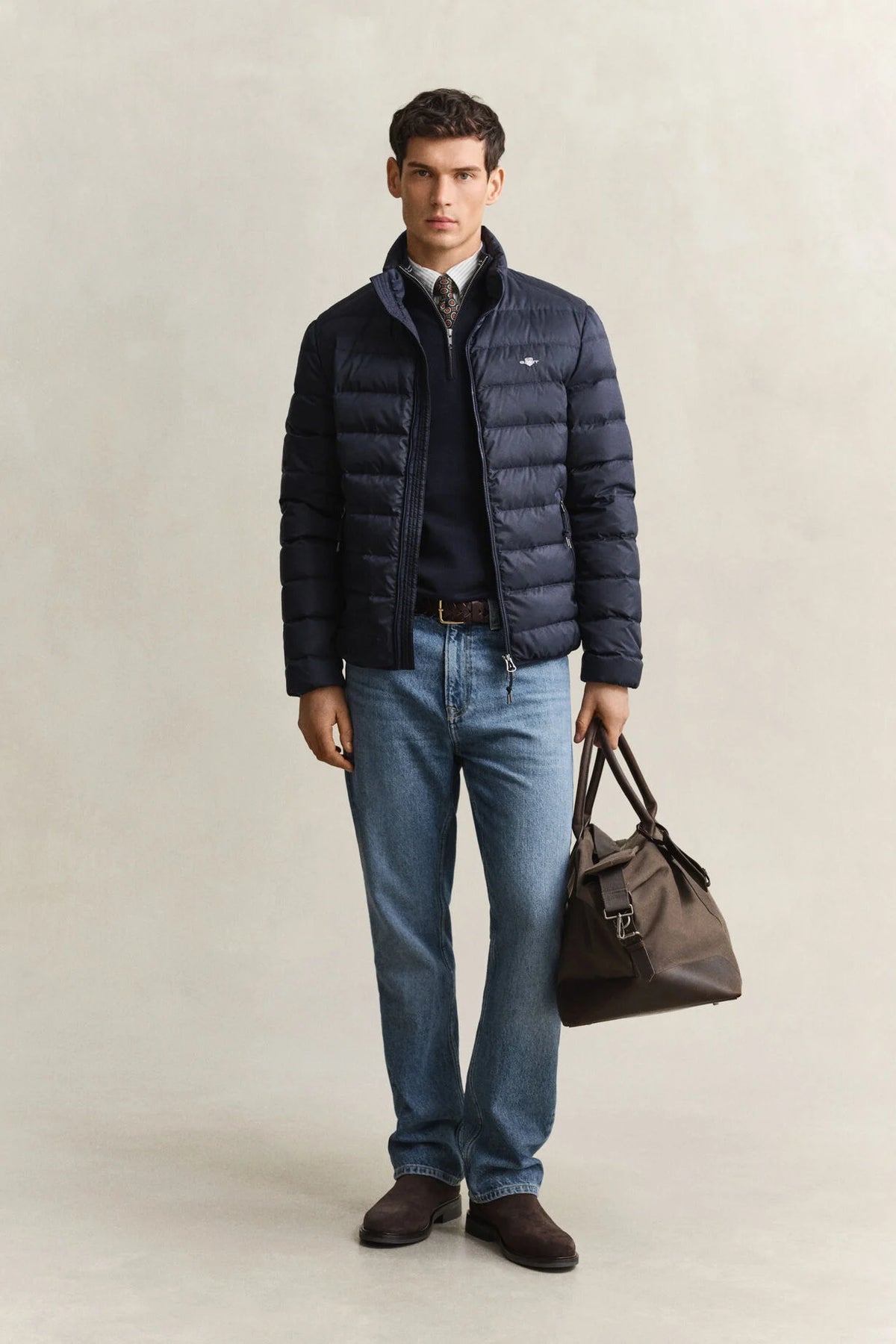 GANT Light Down Jacket-Evening Blue