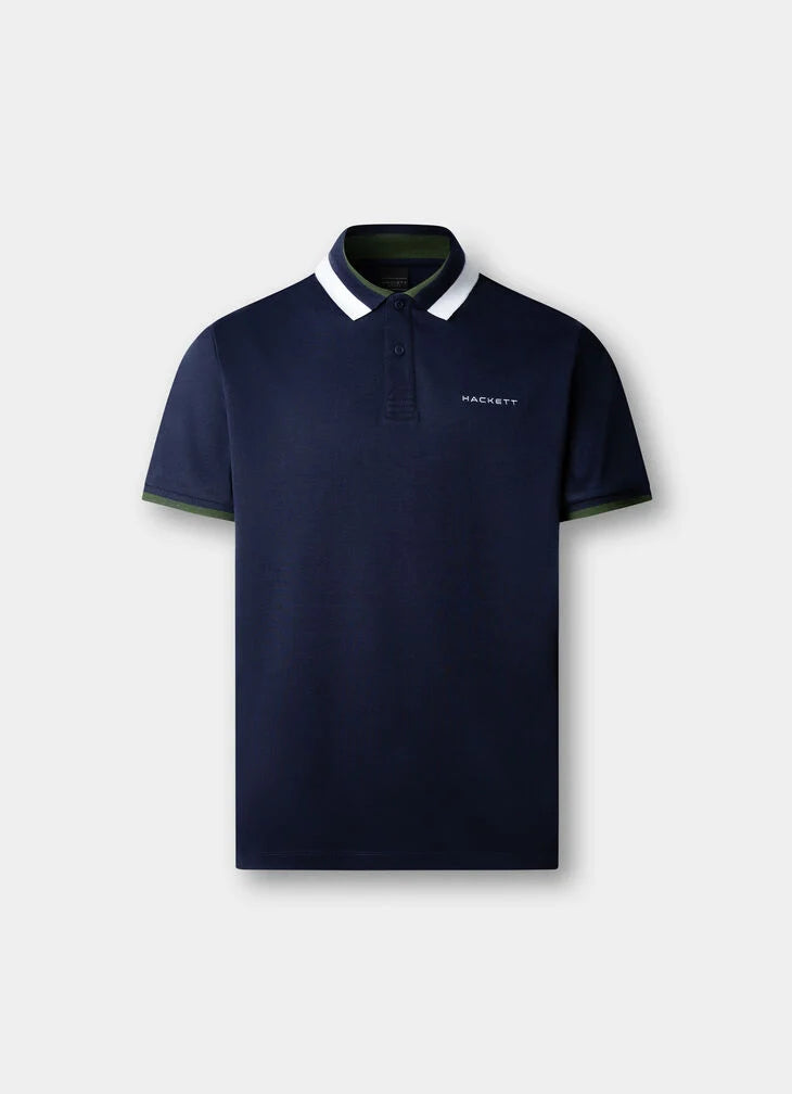 Hackett Sport Classic Fit Club Collar Polo Shirt