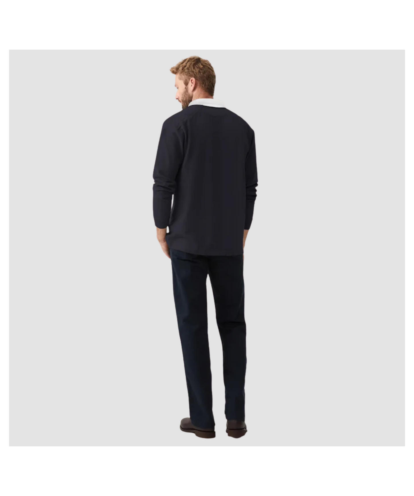 RM Williams Navy Classic Rugby Shirt