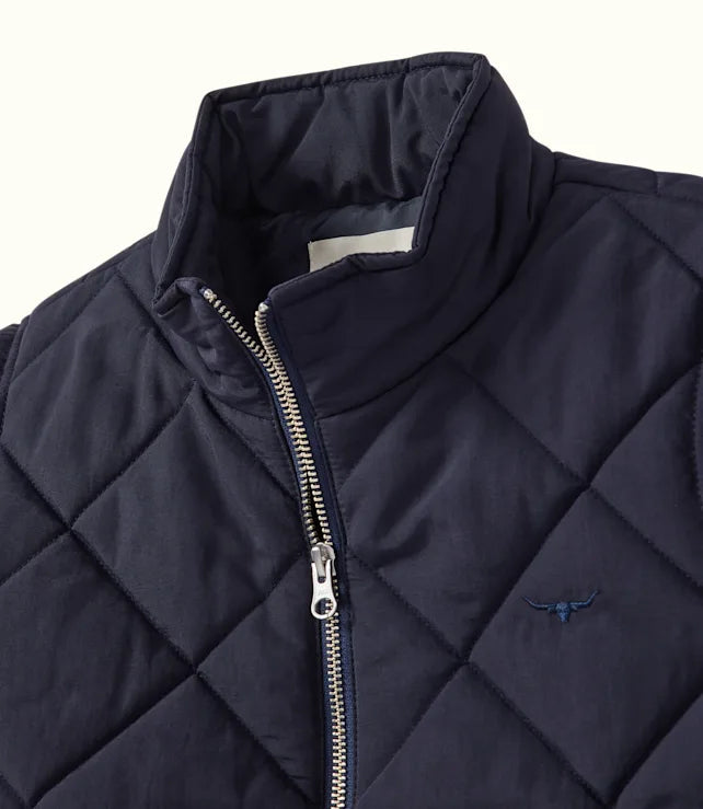 RM Williams Womens Willippa Vest-Navy