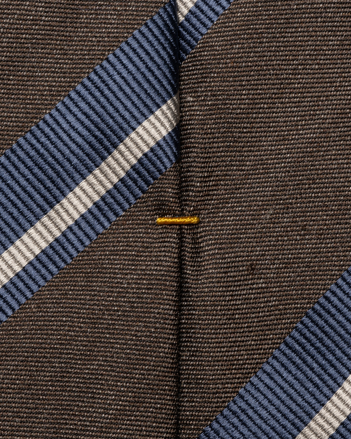 Eton Woven Shantung Silk Tie-Brown
