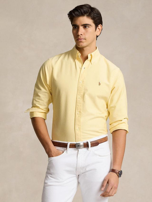 Polo Ralph Lauren Custom Fit Oxford Shirt-Yellow
