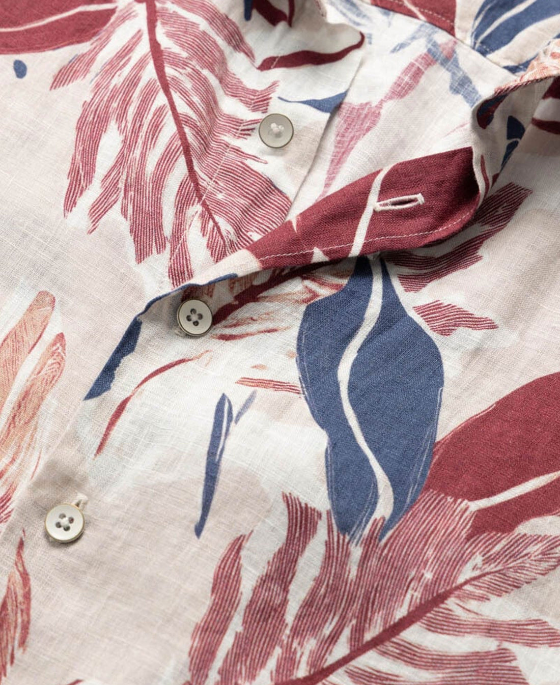 Rodd & Gunn Saltwater Creek Sports Fit SS Linen Shirt-Beige