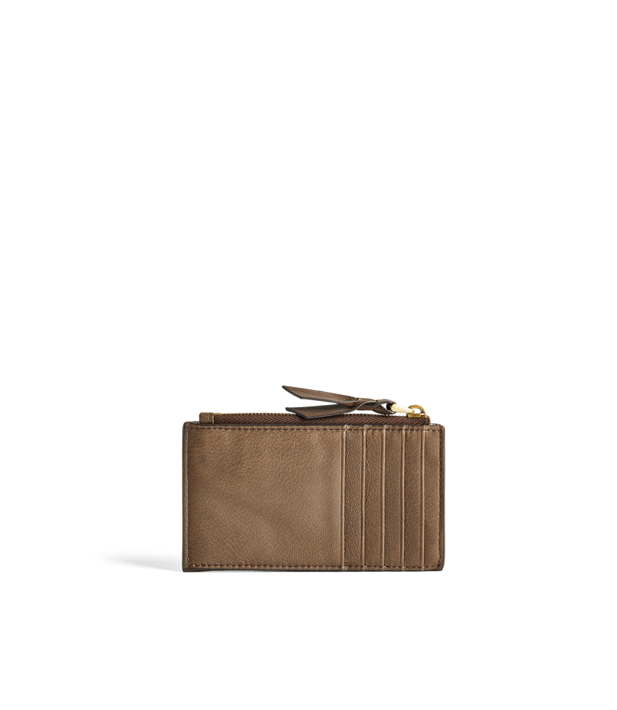 RM Williams Womens Ranger Zip Plait Cardholder-Khaki