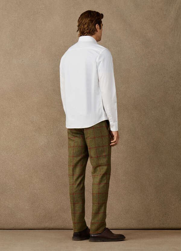 Hackett Heritage Classic Fit Solid Oxford Shirt-White