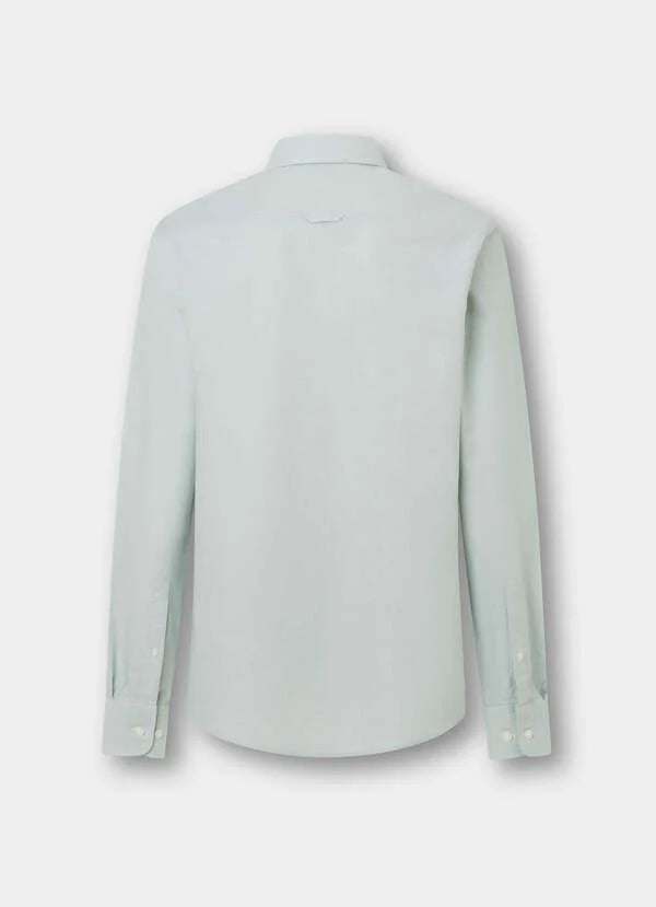 Hackett Heritage Classic Fit Solid Oxford Shirt-Green