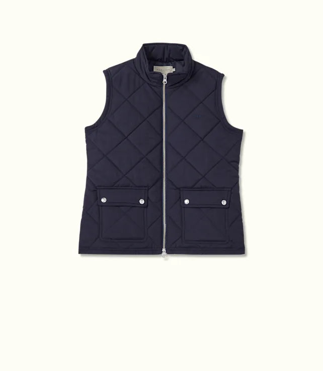 RM Williams Womens Willippa Vest-Navy
