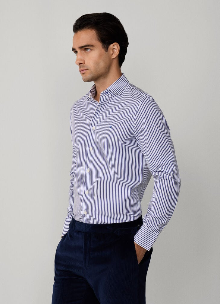 Hackett Tailored Fit City Bengal Stripe Shirt