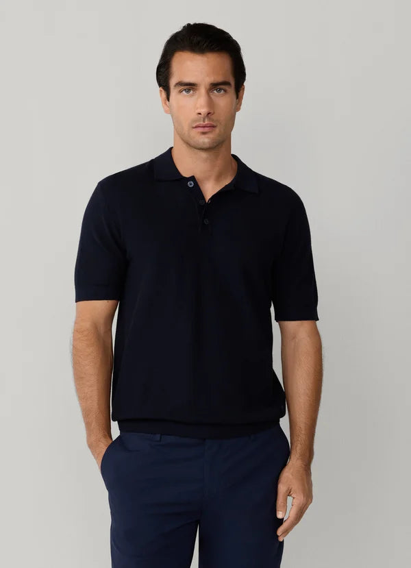 Hackett Classic Fit SS Knit Polo-Old Navy