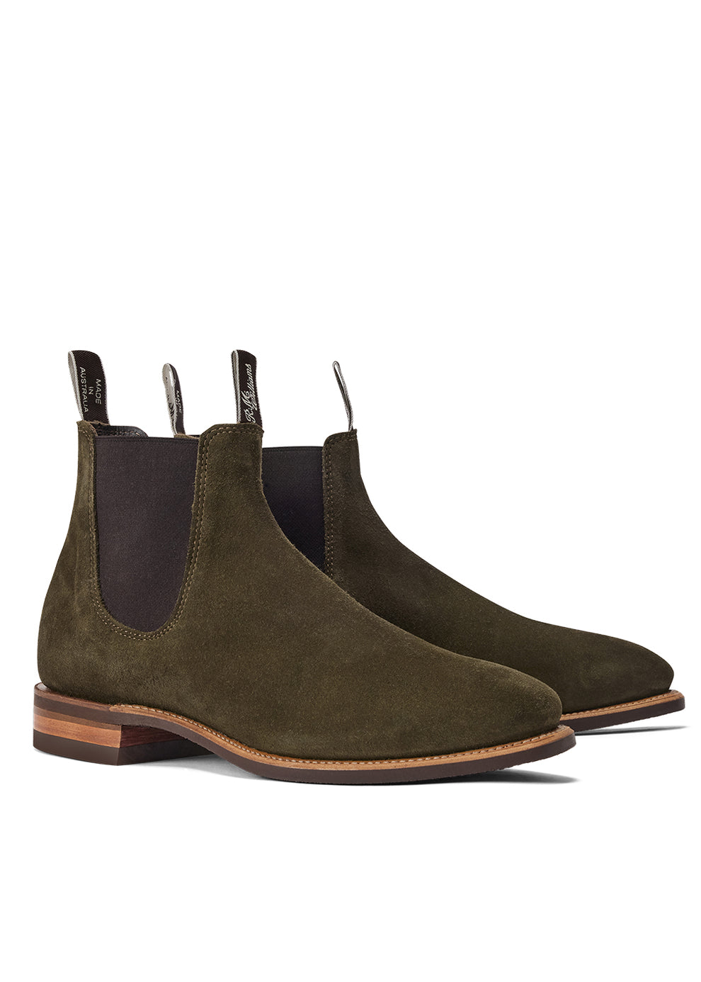RM Williams Eucalypt Suede Comfort Craftsman Boots