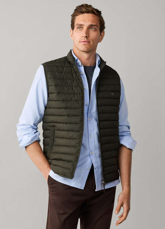 Hackett London Ultra Lightweight Gilet-Hunter Green