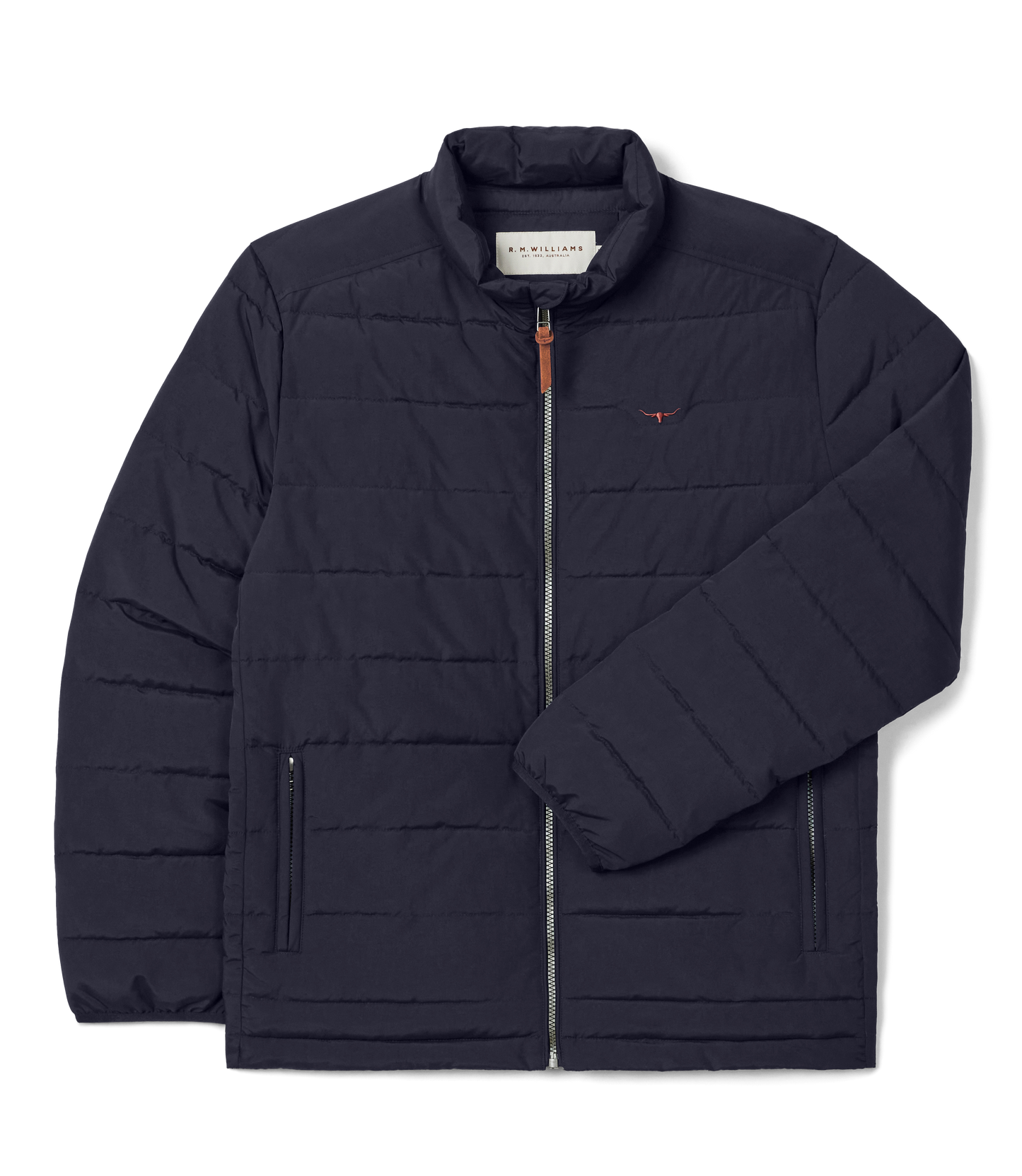 RM Williams Rydal Padded Jacket-Navy