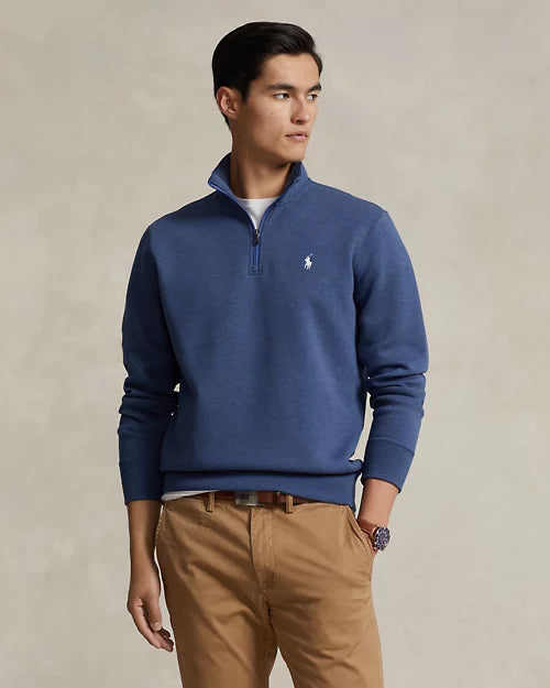 Polo Ralph Lauren Double-Knit Quarter-Zip Pullover