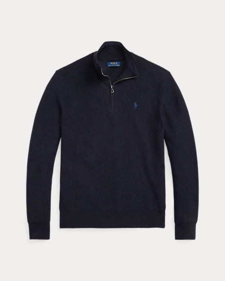 Polo Ralph Lauren Mesh-Knit Cotton 1/4 Zip Jumper