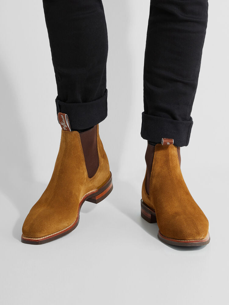 RM Williams Tobacco Suede Comfort Craftsman Boot