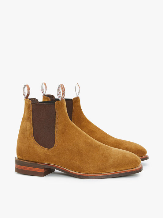 RM Williams Tobacco Suede Comfort Craftsman Boot