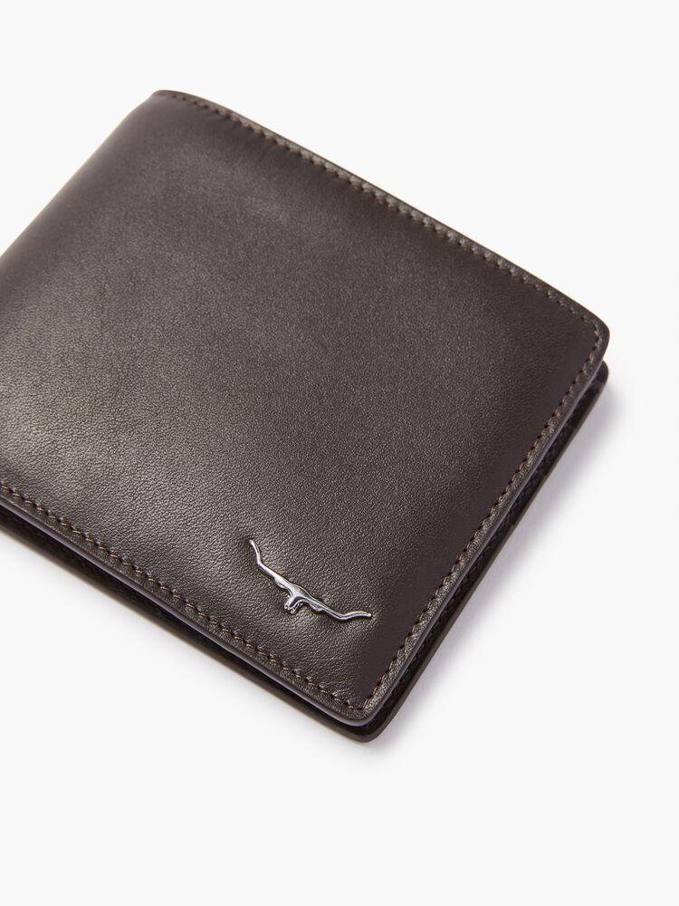 RM Williams Chocolate Slim Bi-Fold Wallet