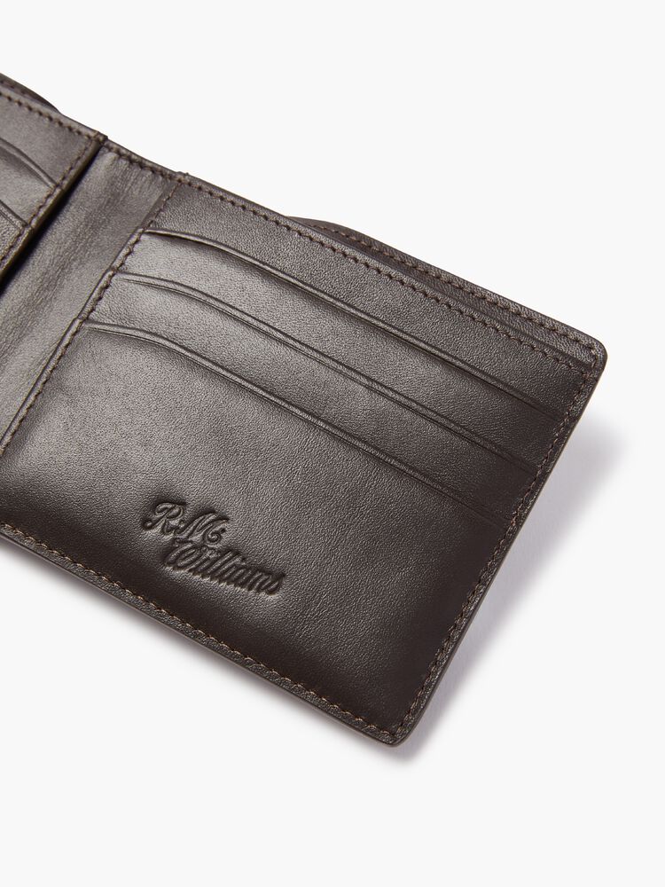 RM Williams Chocolate Slim Bi-Fold Wallet